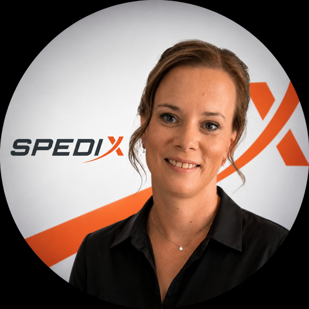 Ansprechpartnerin als Assitenz der Geschäftsführung der Spedix GmbH in Speyer.